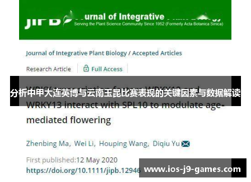 分析中甲大连英博与云南玉昆比赛表现的关键因素与数据解读